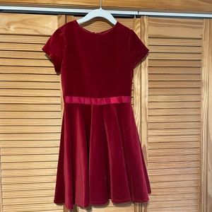 Red Velvet girls holiday dress